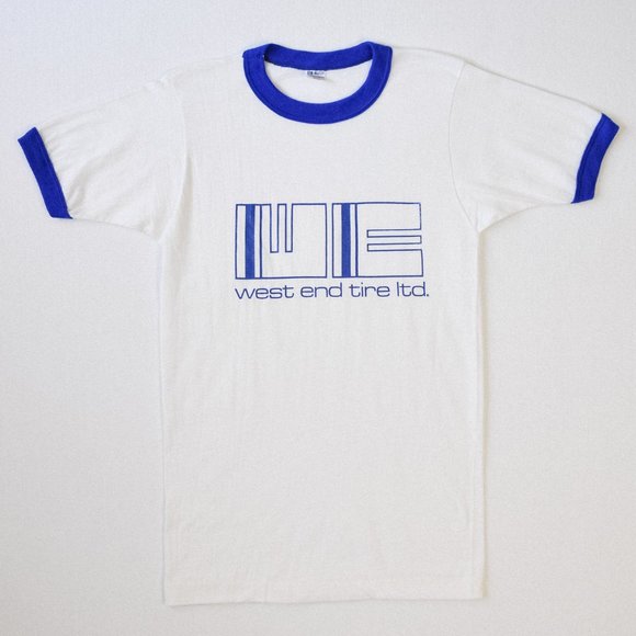 Vintage Tire Shop Ringer T-shirt - Picture 1 of 6